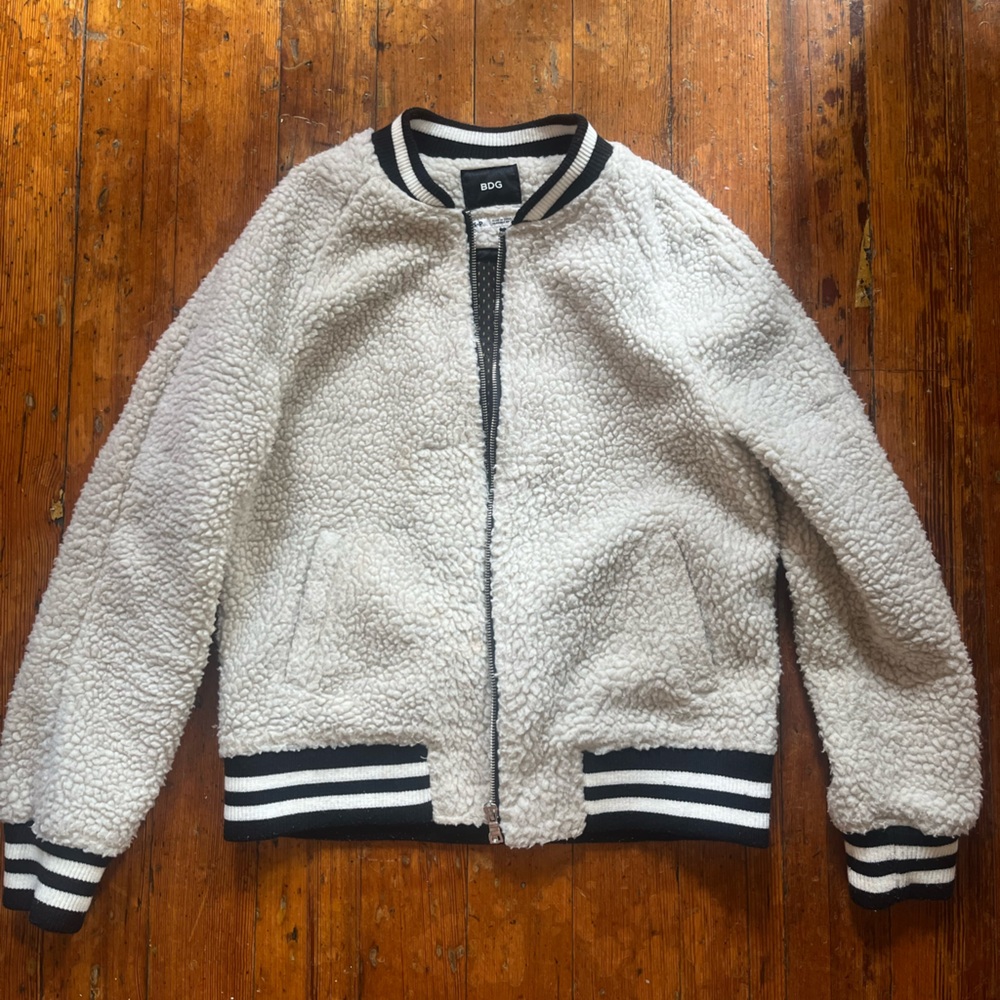Sherpa bomber jacket